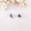 Tanzanite Gemstone 925 Sterling Silver Boho Jewelry Handmade Stud Earrings0.54" EE-151-4