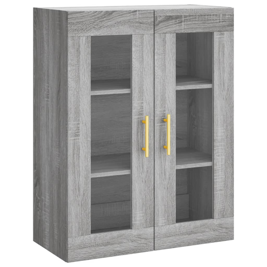 Wall Mounted Cabinet Grey Sonoma 69.5 x 34 x 90 cm