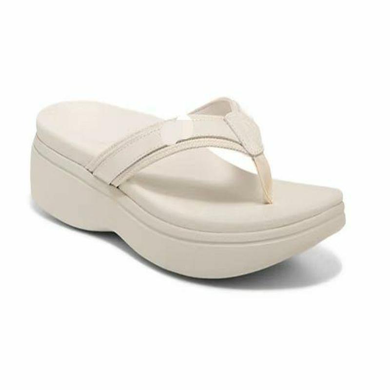 

Women’s Platform Wedge Support Flip Flops Trendy Dressy Summer Sandals Comfortable Walking Outdoor Non Slip Thong Sandals Beach Dress Slides for Women 36