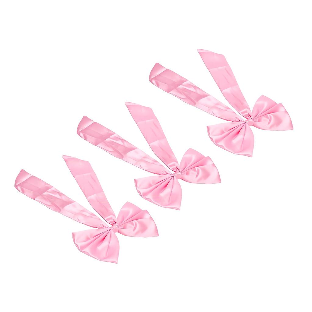 3pcs Bow Room Decor Large Satin Bows Wall Fireplace Elegant Ribbon Design Easy Installation Decorative for Parties