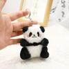 Stuffed Animals Small Panda Plush Doll Sitting Happy Panda Keyrings  Gift for Girls