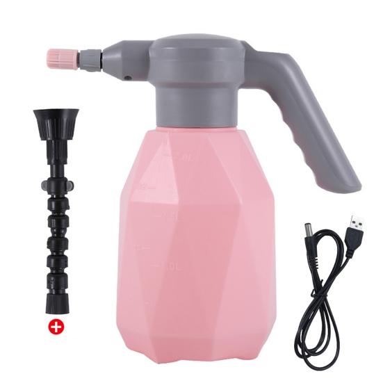 

2л автоматический распылитель, запуск в один клик, два режима, HDPE, большая бутылка для хранения воды, лейка, садовые инструменты розовый