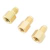 3pcs Air Conditioner Brass Adapter Durable Vacuum Adapter Portable Charging Vacuum Port Adapter for
