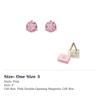 Swarovski Solitaire Stud Earrings Women's Pink 5717577