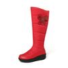 Krazing Pot Microfiber Down Fiber Tarpaulin Autumn Winter Shoes Med Heels Size 44 Super Size Snow Boots Round Toe Keep Warm Thigh High Boots