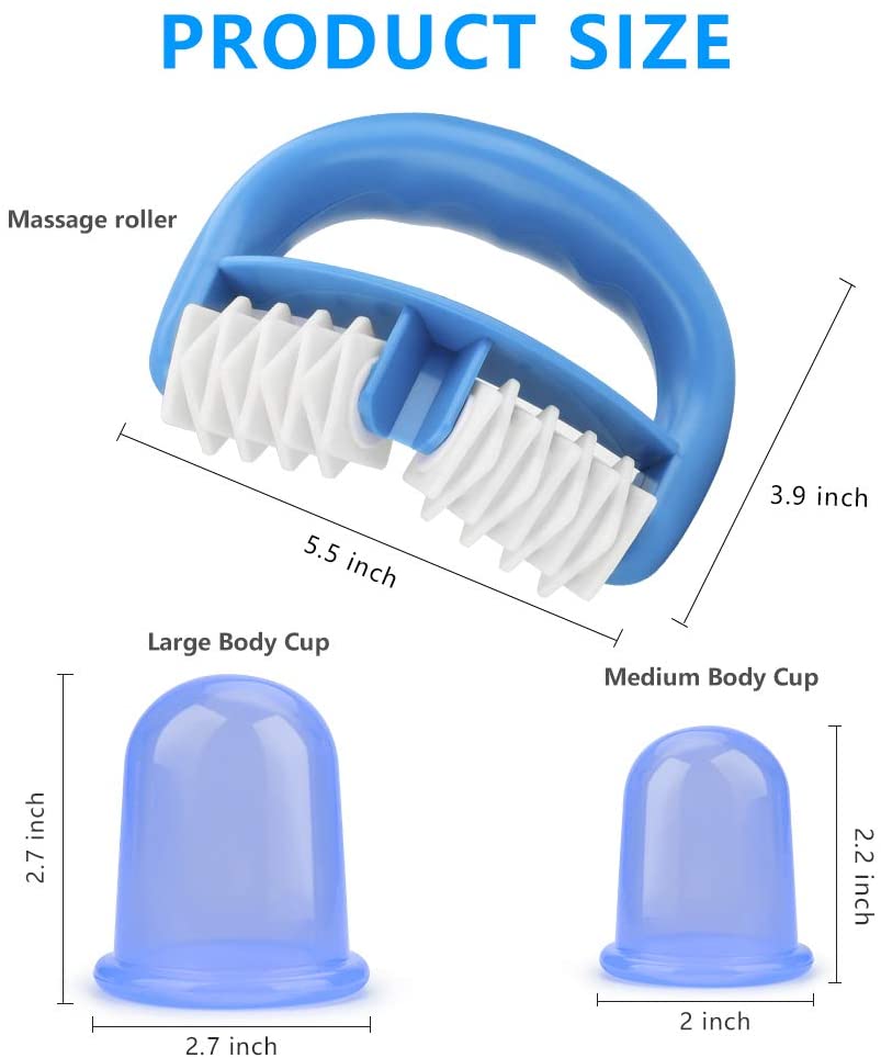 Anti-Cellulite-Silikon-Saugnäpfe Banken Vakuummassage Schröpfmassagegerät für Glas Physiotherapie Dosen Set Fatburner Geschenktüte