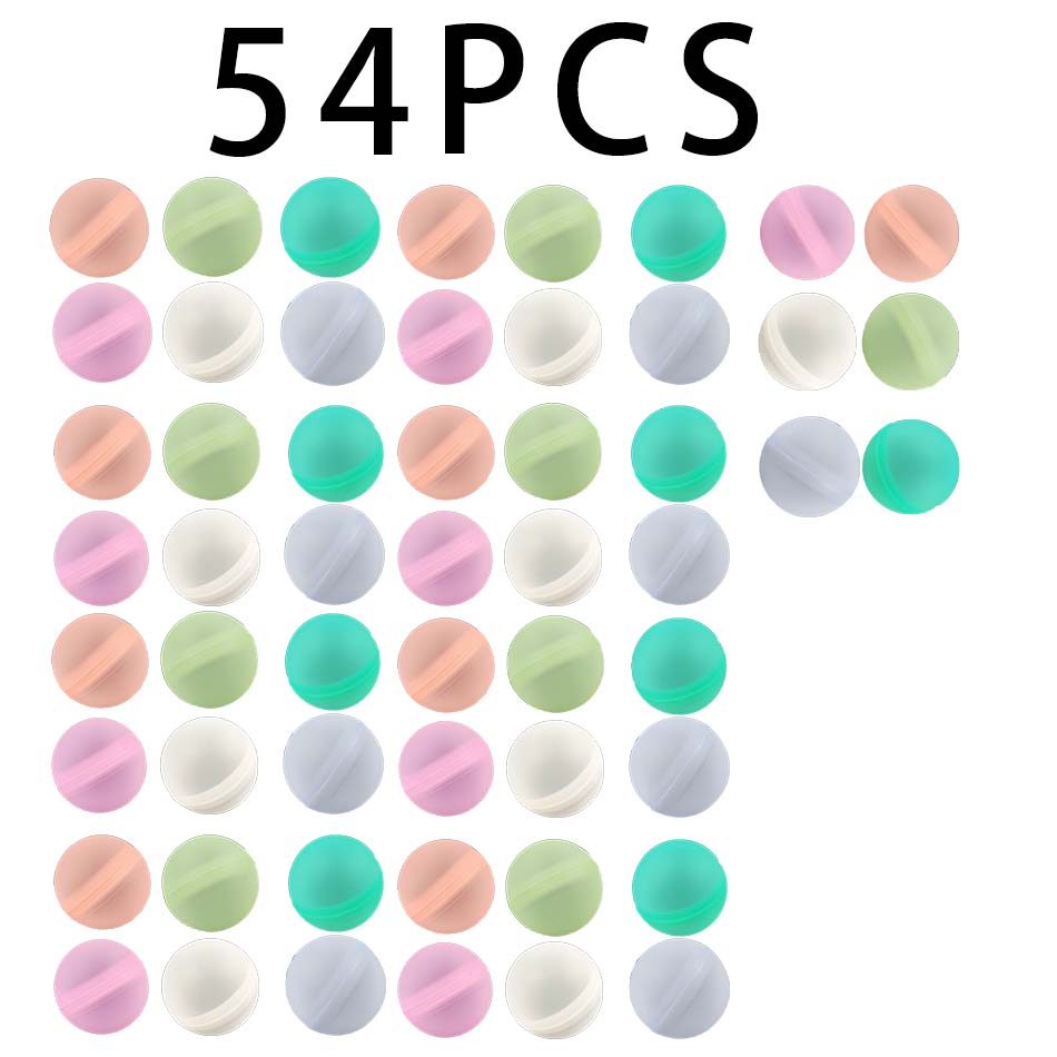 6-60Pcs Reusable Water Balloons Quick Fill Self Sealing Water Bomb For Summer Games Children'S Adult Outdoor Activities Toy Gift