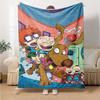Rugrats Theme Printed Blanket - Perfect for Couch, Bed, Travel & Outdoor Use | Machine Washable, Cozy & Durable.