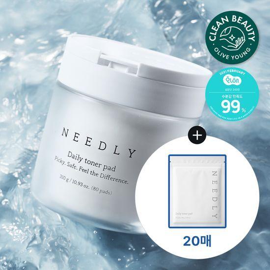 NEEDLY Daily Toner Pads 80 Sheets (+20 Sheets Free)