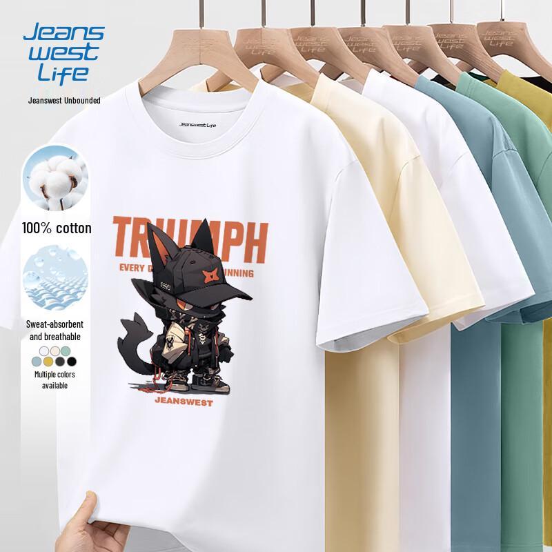 Мужская футболка с мультяшным принтом JEANSWEST LIFE 5XL