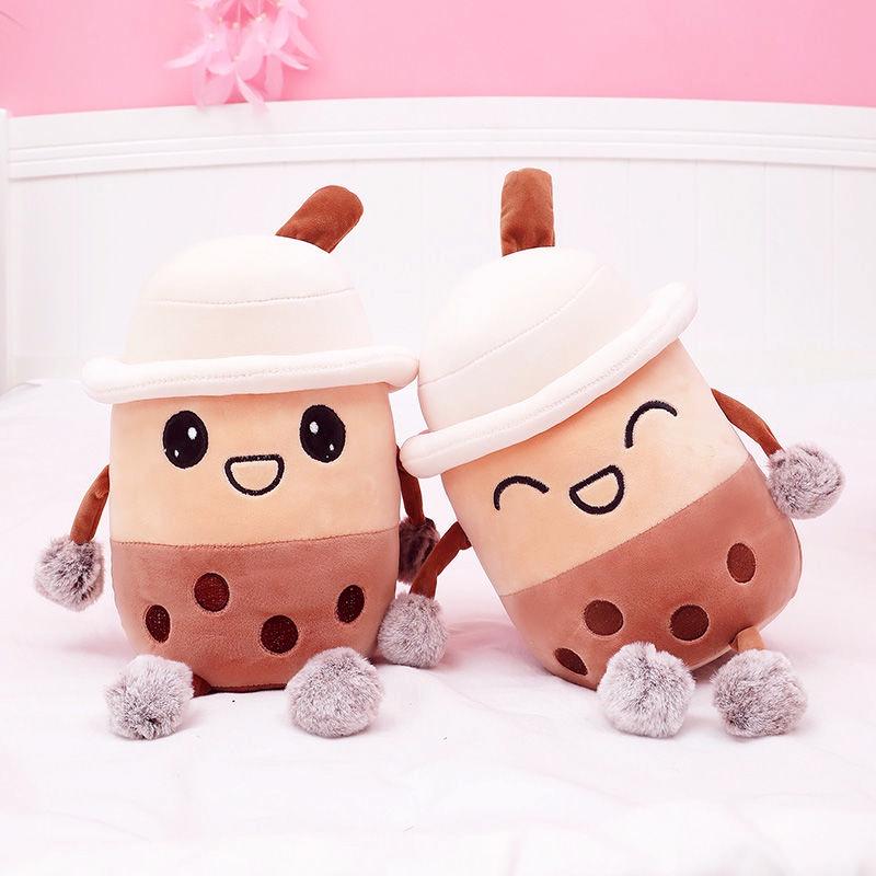 Creative Pearl Milky Tea Cup Plush Toy Children's Doll Ragdoll Super Soft Throw Pillow Doll Girl's Birthday Gift