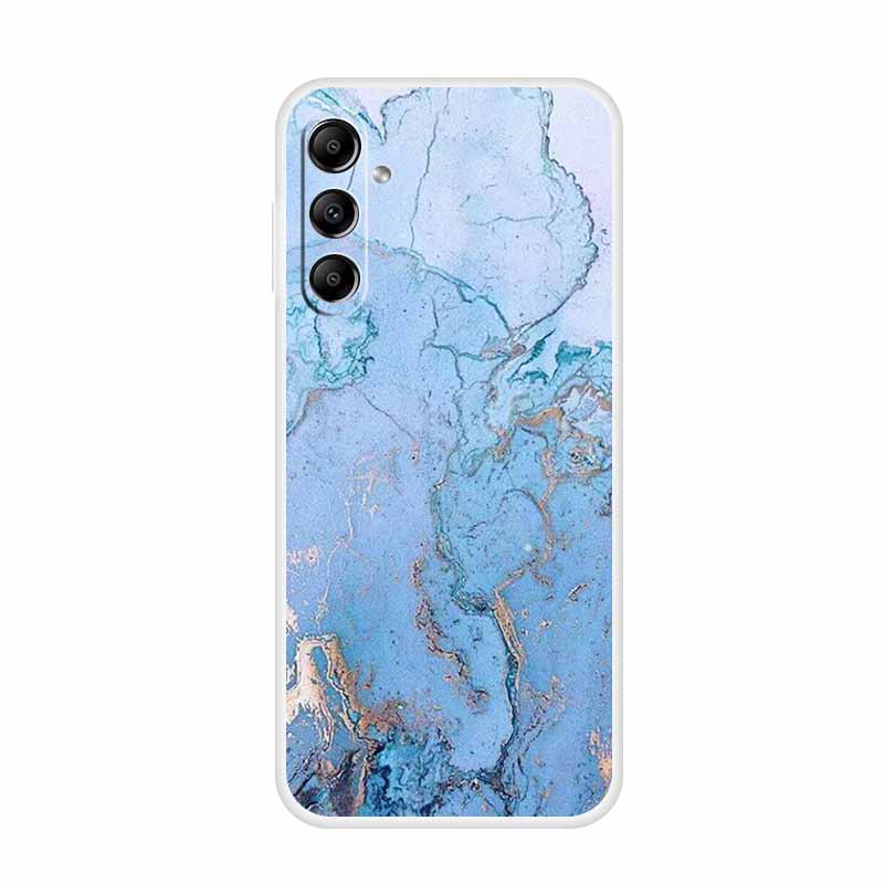 For Samsung Galaxy A14 A34 A54 5G Marble Soft Case Silicone TPU Phone Back Cover Coque for Samsung A 54 34 14 4G Cartoon Fundas