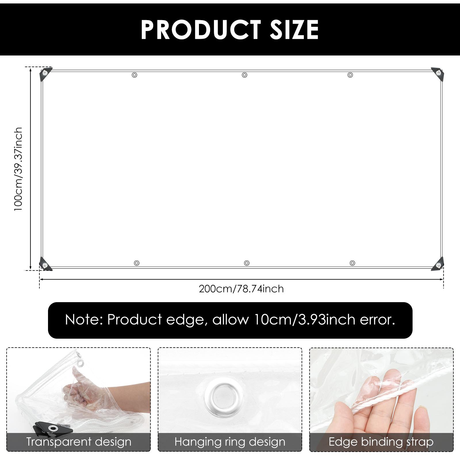 

Прозрачные Водонепроницаемые Брезенты Уличный Прозрачный Брезент Штора Брезент ПВХ Брезенты Ветрозащитный Прозрачный Навес Уличный Сад Веранда Палатка
