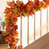 Wreath Maple Leaf Wreath Maple Leaf Wreath Hanging Vine Wreath Artificial Leaf Wreath Thanksgiving Decoration