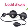 Inflatable Anal Plug Silicone Huge Anal Ball Expander Butt Plug Dilator Prostate Massager G Spot Stimulator Expansion Sex Toys