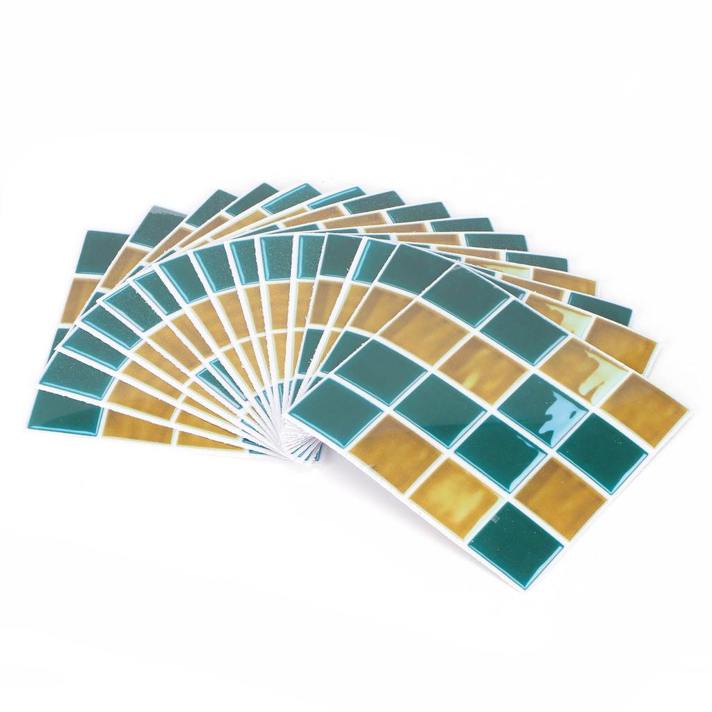 15 Stück PVC Wandaufkleber Abziehbilder Selbstklebend Wasserdicht Anti-Öl Tapetendekoration