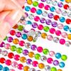 Acrylic Rhinestone Stickers: 456mm, Full Color Range, Ample Stock, Perfect for DIY.