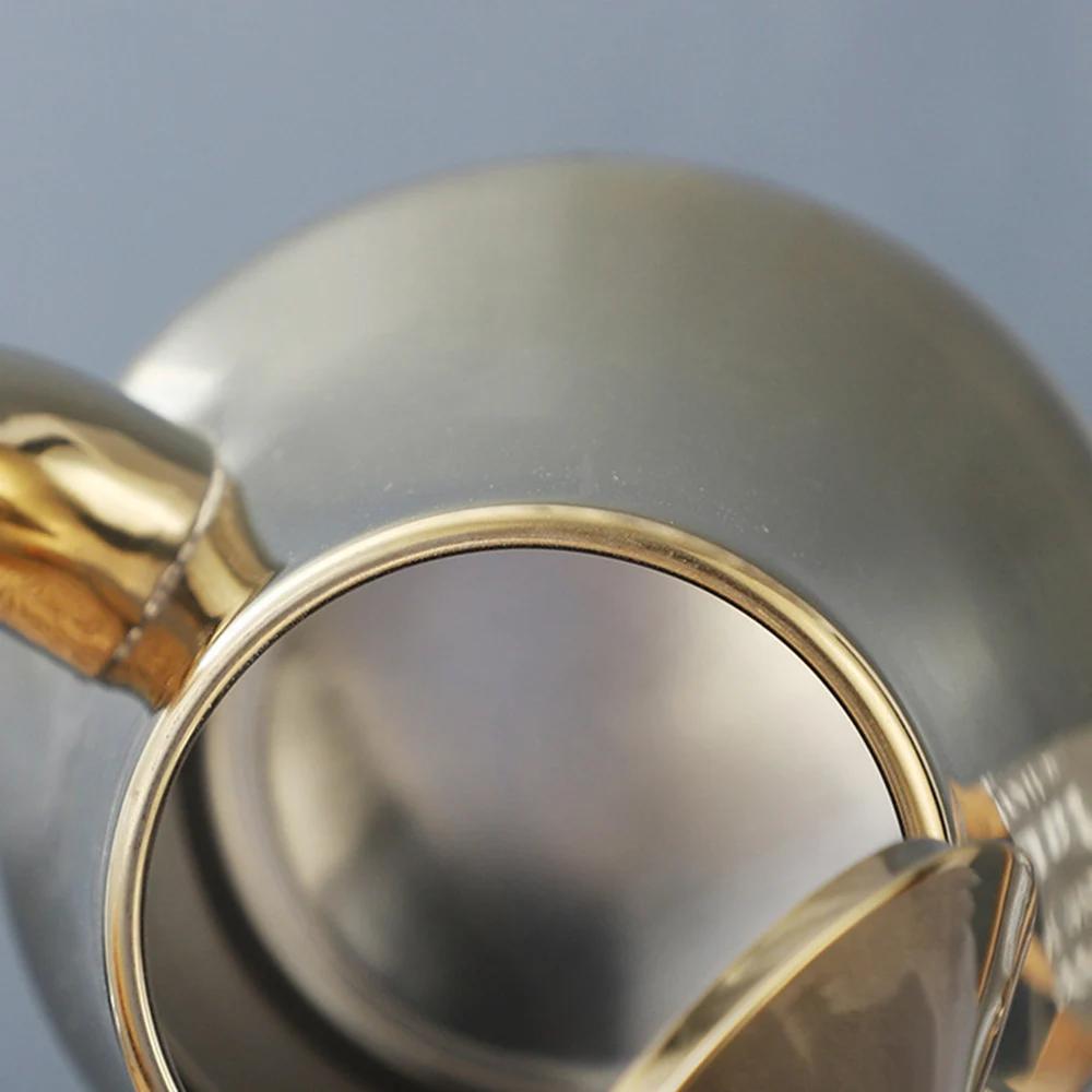 1 Pcs Thickened Stainless Steel Teapot Kettle Kettle El Restaurant Home Induction Cooker Flower Teapot Coffee Pot