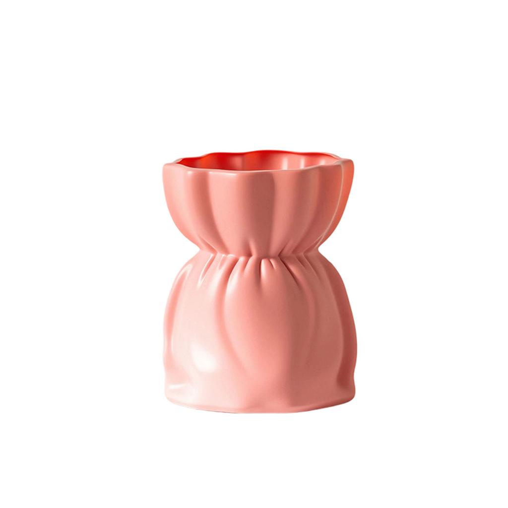 Small Plastic Flower Vases Decorative Unbreakable Bouquet Shape Vases for Dried And Artificial Flowers for Dining Wedding