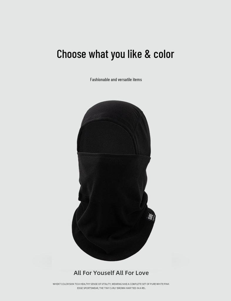 Winddichte Fleece-Sturmhaube: Warmer Outdoor-Radschal und Nackenschutz