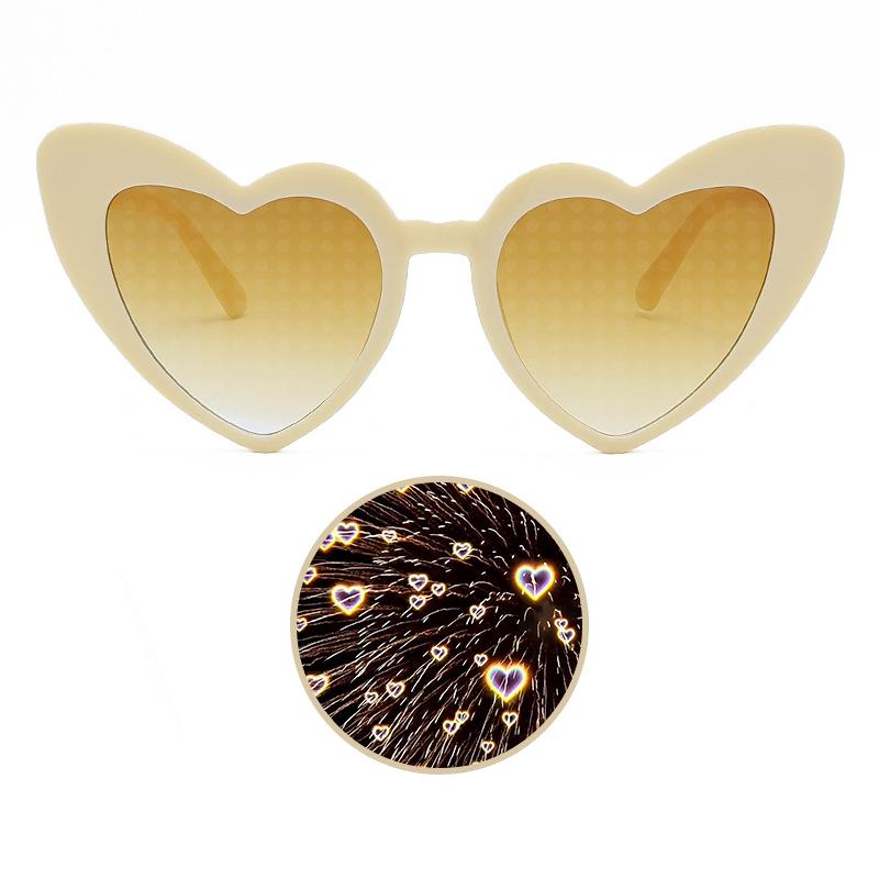 Heart Effect Night Glasses - Trendy Douyin Style Romantic Sunglasses for Women