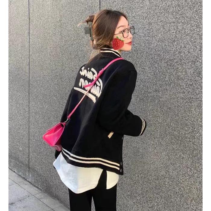 

Женская ретро-бейсболка черная - Весна/Осень 2023 Petite Гонконгский стиль L чёрный