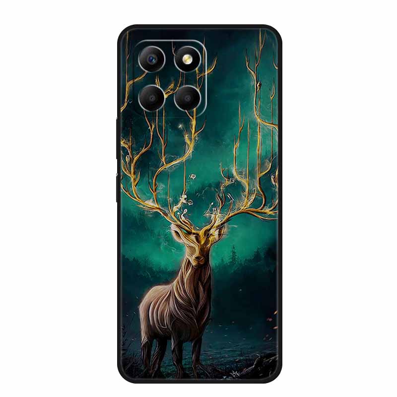 Soft Silicone Covers For Honor X8 5G Case x8 X8A 4G Wolf Lion TPU Back Covers For Huawei Honor X8 Phone Cases HonorX8A Coque Bag