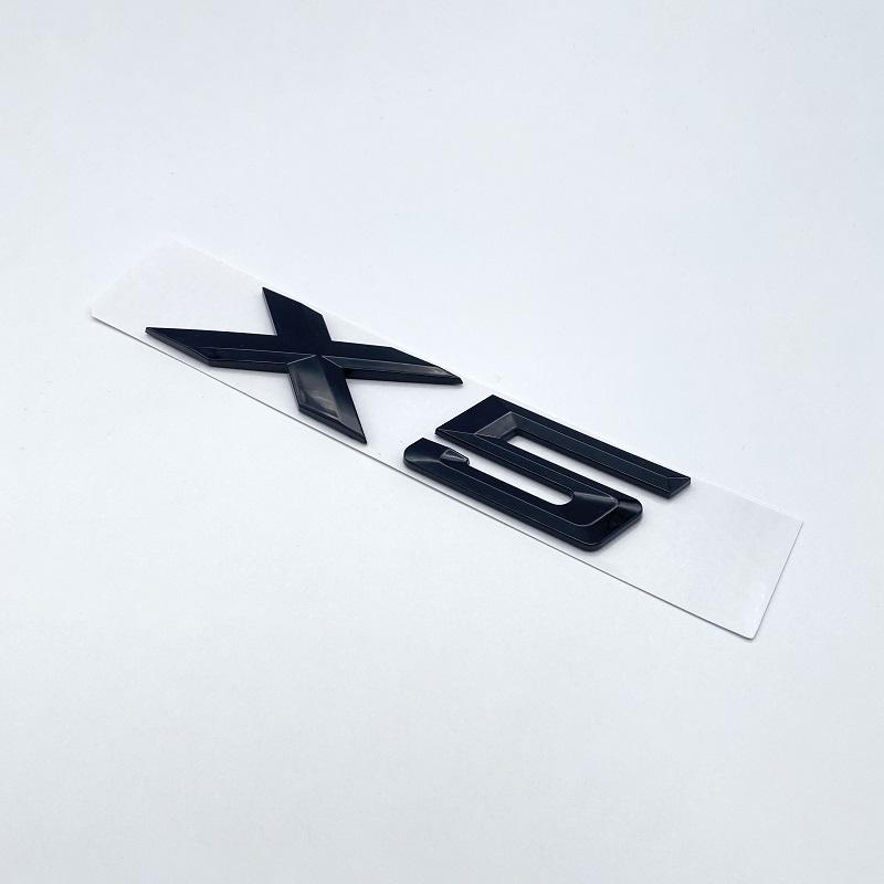 Glossy Black 3D Letters XDrive 28i 30i 36i 40i 50i 30d ABS Emblem for BMW X5  E70 F15 G05 Series Car Trunk Logo Sticker