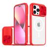 The extraordinary charm armor is suitable for iPhone16Promax magnetic mobile phone case, Apple 15 two-color anti-drop window protective case.