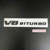 Car 3D Black Logo V8 BITURBO Emblem Car Fender Badge For Mercedes Benz C63 G63 E63 S63 W222 W223 W213 W212 W205 W204 Accessories MU8