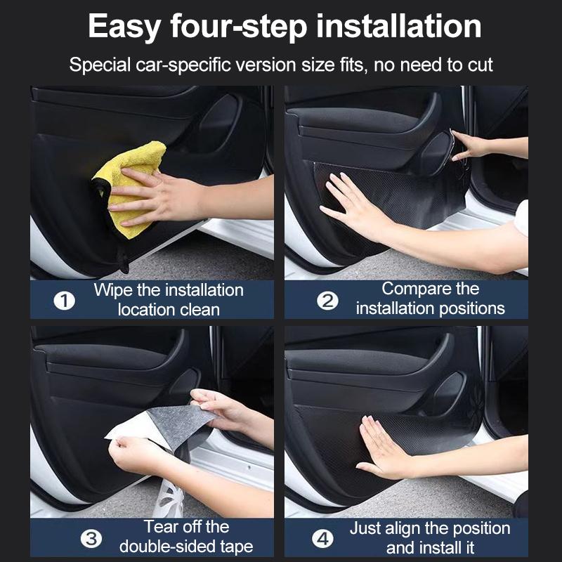 For MGS5 EV MG ES5 ES34 2024-2026 Car Door Anti-Kick Pad Anti Dirt Mat Anti-scratch film Protection Sticker Interior Accessories