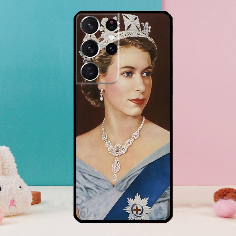 Queen Elizabeth II Phone Case For Samsung Galaxy S25 S24 S23 S22 S21 Ultra S9 S10 S20 Plus FE Funda Cover Shell