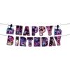 Birthday Theme Party Decoration Banner Pull Flag Cake Flag Balloon- Set