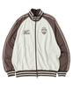 Travel Combination Raglan Jersey Track Jacket Brown