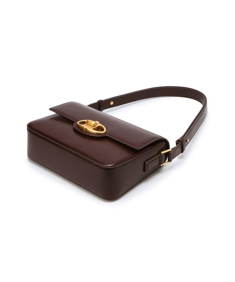 Athe Vanessabruno [Meringue] Burgundy Botalato Leather Plain Shoulder Bag M Aaba5F369D3