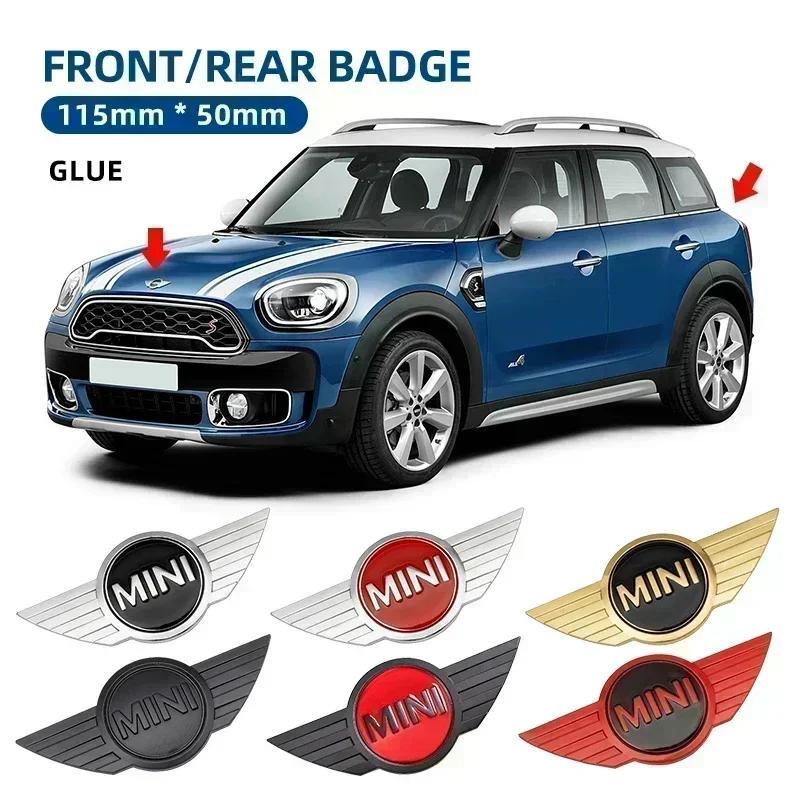Metal Car Front Hood Rear Trunk Emblem Badge Sticker for BMW Mini Cooper S F56 F57 R55 R56 R60 Replacement Logo Accessories Ycahd11