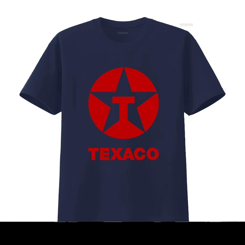 Vintage 80s 90s Texaco Oil Double Side Print Retro T Shirt L vintage Washed Unisex designer clothes homme fashion Versatile