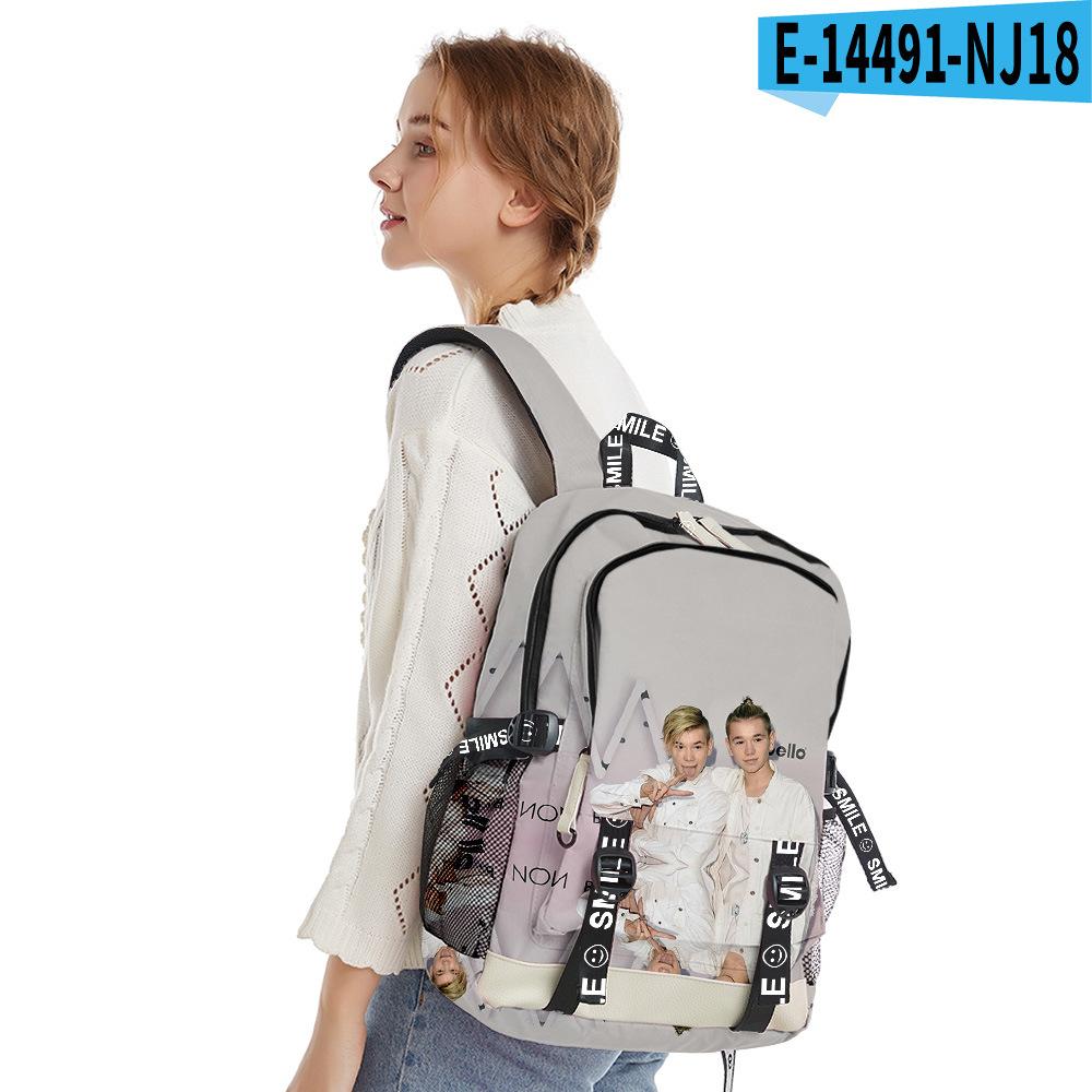 Klassieke Coole Marcus En Martinus Student Schooltassen Unisex 3D Print Oxford Waterdichte Notitieboek multifunctionele Reistassen