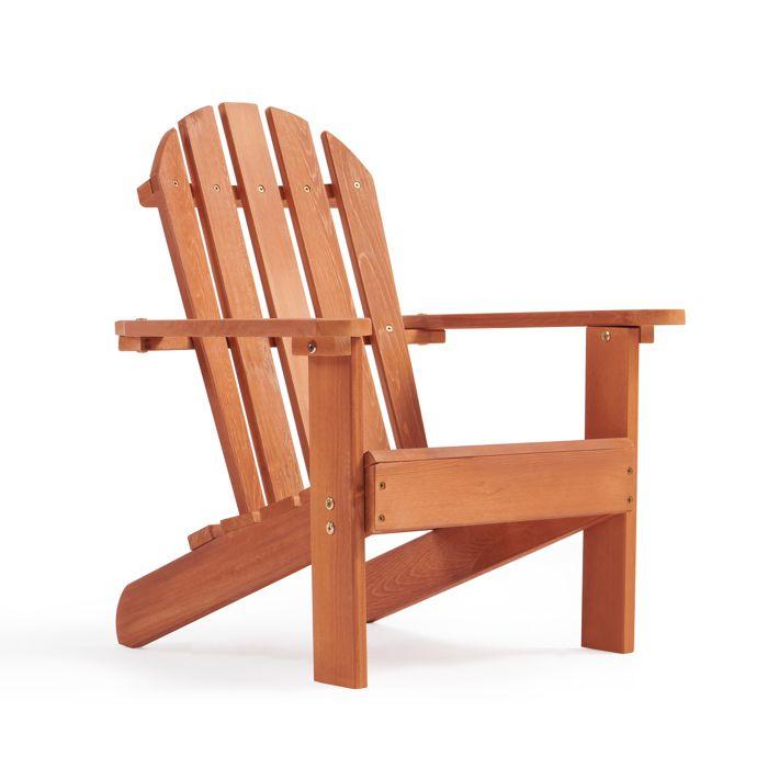 Sedia Bambino in Legno GINGER HOME Adirondack, Poltrona da Giardino Relax, Legno di Cedro Massiccio, Esterno e Interno, 50x49.5x62 cm