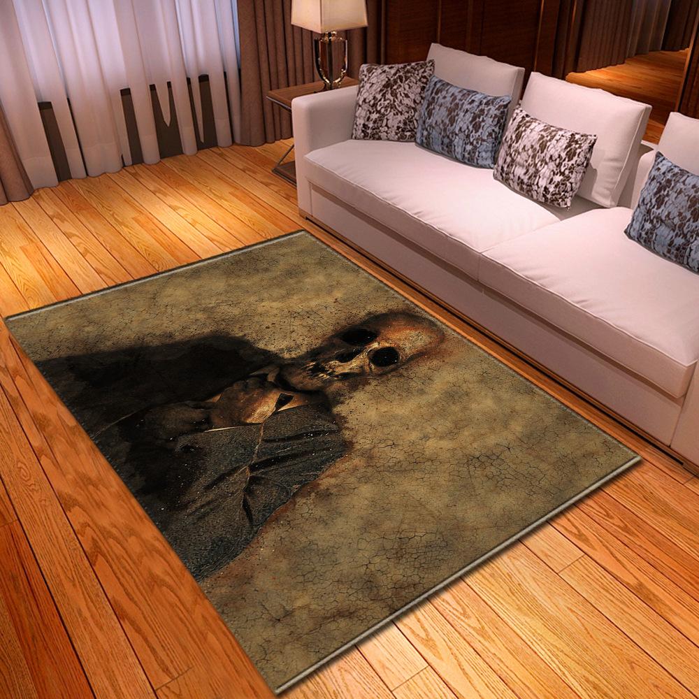 Skull Living Room Floor Mat Bedroom Dining Room Carpet Carpet Doormat