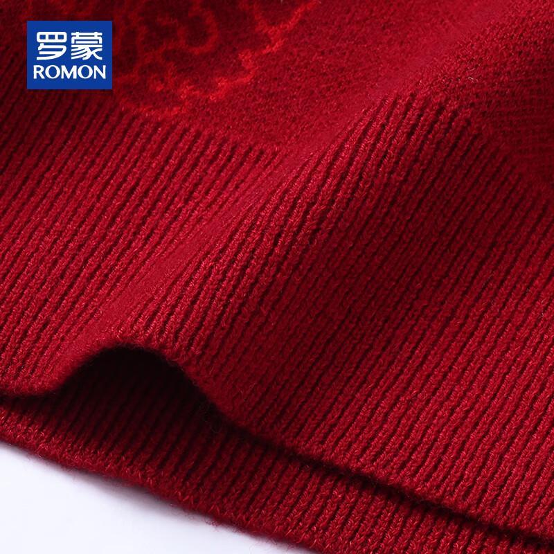 ROMON Men's 100% Pure Wool Warm Knit Sweater