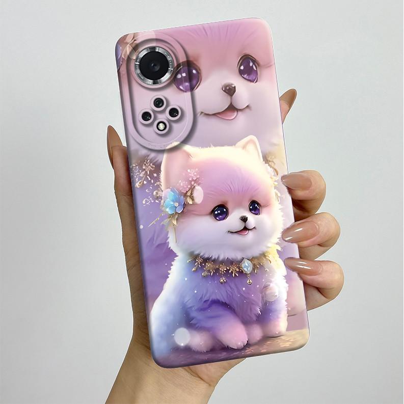 For Huawei Nova 9 Case Aesthetic Butterfly Flowers Soft Silicone Shockproof Phone Cover For Honor 50 Camera Protective Casing