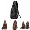 Men's Shoulder Bag With Usb Charging And Classic Sling Design**