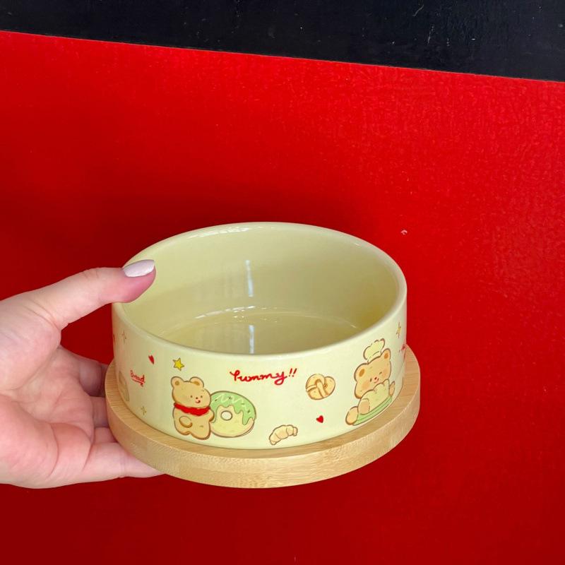 Bol antidérapant pour chat et chien pour nourriture/eau avec protection du cou, grand diamètre