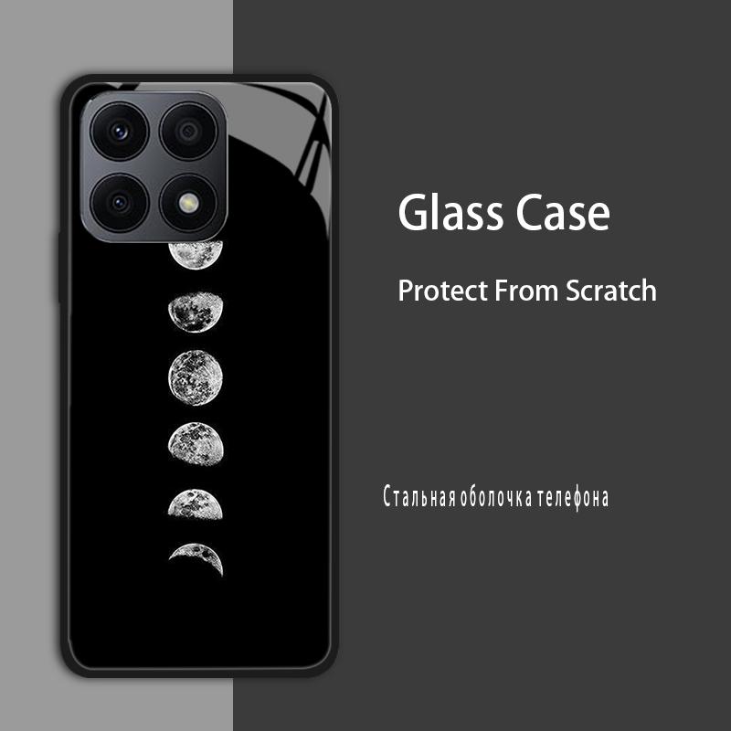 Dla Huawei Honor X6a X6 X6S X8 5G 4G Etui Pokrowiec Szklane Etui Hartowana Obudowa Zderzak Dla Honor X8A X6A X7A X8B Etui Ochronne