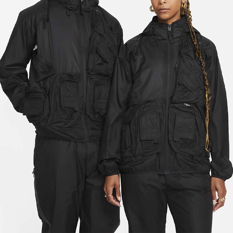 Nike X NOCTA SS23 Distant Regards Co-Branded Collectie Functionele Zakkenjas Unisex Jassen Zwart DR2619-010