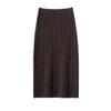 Cashmere Women's High-End Cable Knit Round Neck Sweater & High Waist Skirt Set