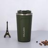 Outdoor Portable Car Cup 304 Stainless Steel Double-Layer Vacuum Thermos Cup Simple Office Coffee Cup