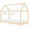 Kids Bed Frame Solid Pine Wood 80 X 160 Cm