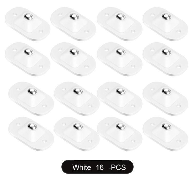 Selbstklebende Mini-Lenkrollen aus Edelstahl, universelle 360-Grad-Drehrolle für Möbel-Aufbewahrungsbox